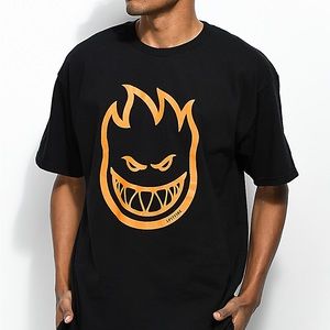 Spitfire Bighead Black & Orange T-Shirt